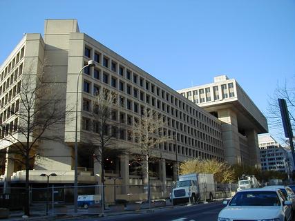 FBI Building<br>Location: <a href="https://www.google.com/maps/search/?api=1&query=38.89366,-77.02387" target="_new">Pennsylvania Ave NW at 9th St NW</a>